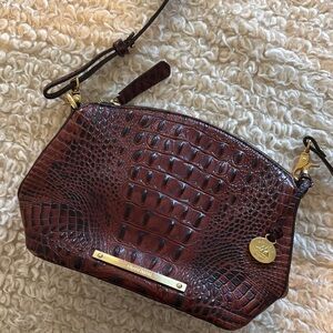 Brahmin Brown Crocodile Embossed Women's Bag
